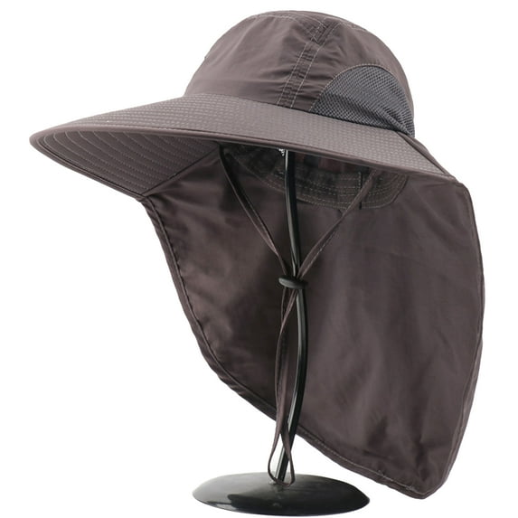 Fisherman Hat Waterproof Breathable with Fasten Strap Summer Sun Men Women Boonie Neck Flap Hat for Outdoor