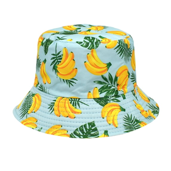 Fisherman Hat for Men Women New Banana Print Fashionable Wide Brimmed Hat Sunblock Hat Basin Hat Spring Summer Outdoor Summer Sales Under $2