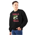thumbnail image 1 of Fisherman Life Thrills and Gills Unisex Plus Size Sweatshirt Brisco Brands 5X, 1 of 6