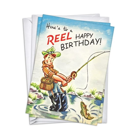 Fisherman Men's Birthday Cards | 1 Pack Single (5x7)