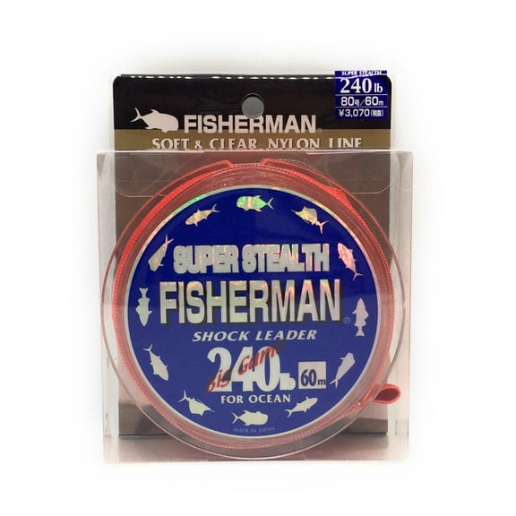 Fisherman Super Stealth Monofilament Shock Leader Line for Ocean
