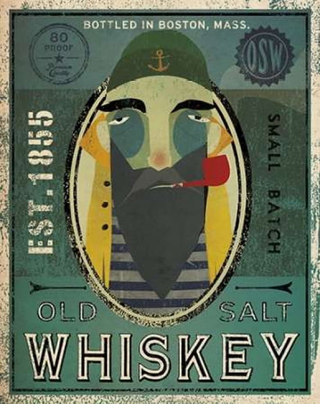 Fisherman VII Old Salt Whiskey Canvas Art - Ryan Fowler (20 x 24)