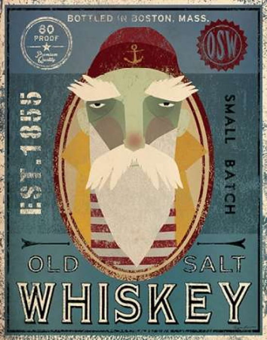 Fisherman VIII Old Salt Whiskey Canvas Art - Fowler Ryan (22 x 28)