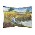 thumbnail image 1 of Fisherman on the Bank Canvas Fabric Decorative Pillow, 1 of 3