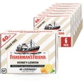 thumbnail image 1 of Fisherman's Friend Cough Drops, Cough Suppressant and Sore Throat Lozenges, Sugar Free Honey-Lemon, Strong and Soothing Honey Lemon Flavor, 5.5mg Menthol, 40 Count (Pack of 6), 1 of 3