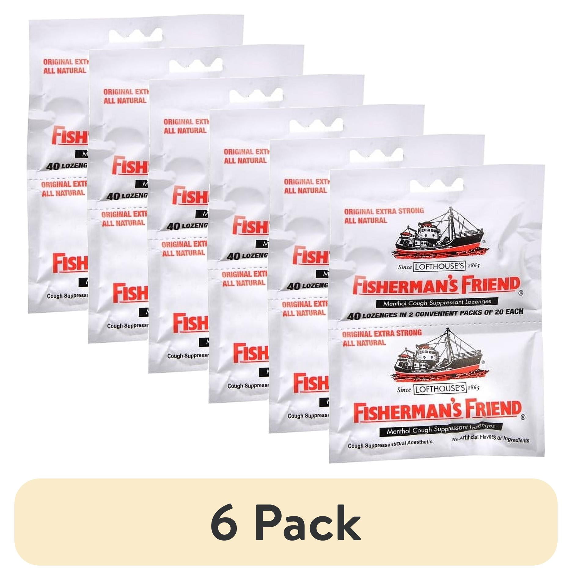 (6 pack) Fisherman's Friend Extra Strong Menthol Cough Suppressant Lozenges, 40 Ct