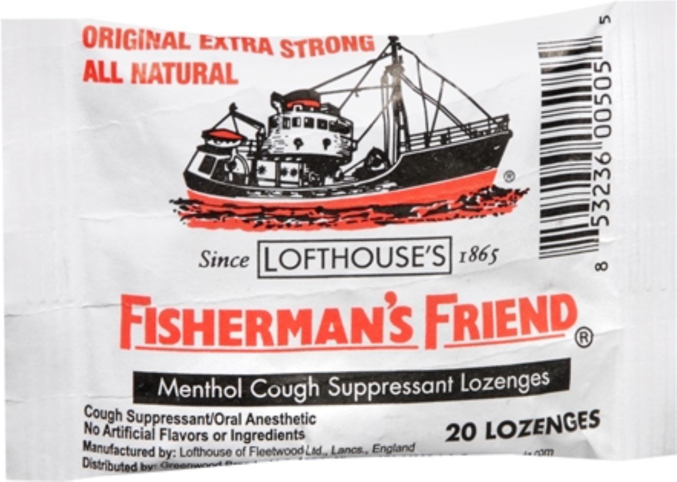 Fisherman's Friend Lozenges Original Extra Strong 20 Each (Pack of 4)