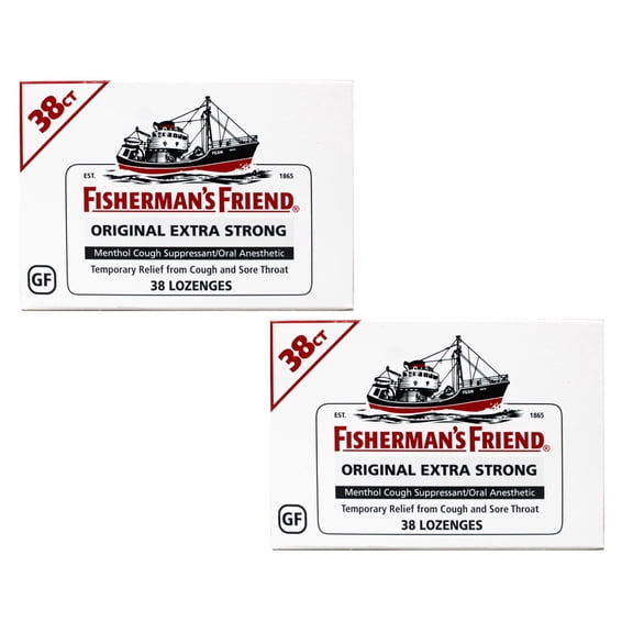 Fisherman's Friend Lozenges Original Extra Strong, 38 Each (Pack of 2)