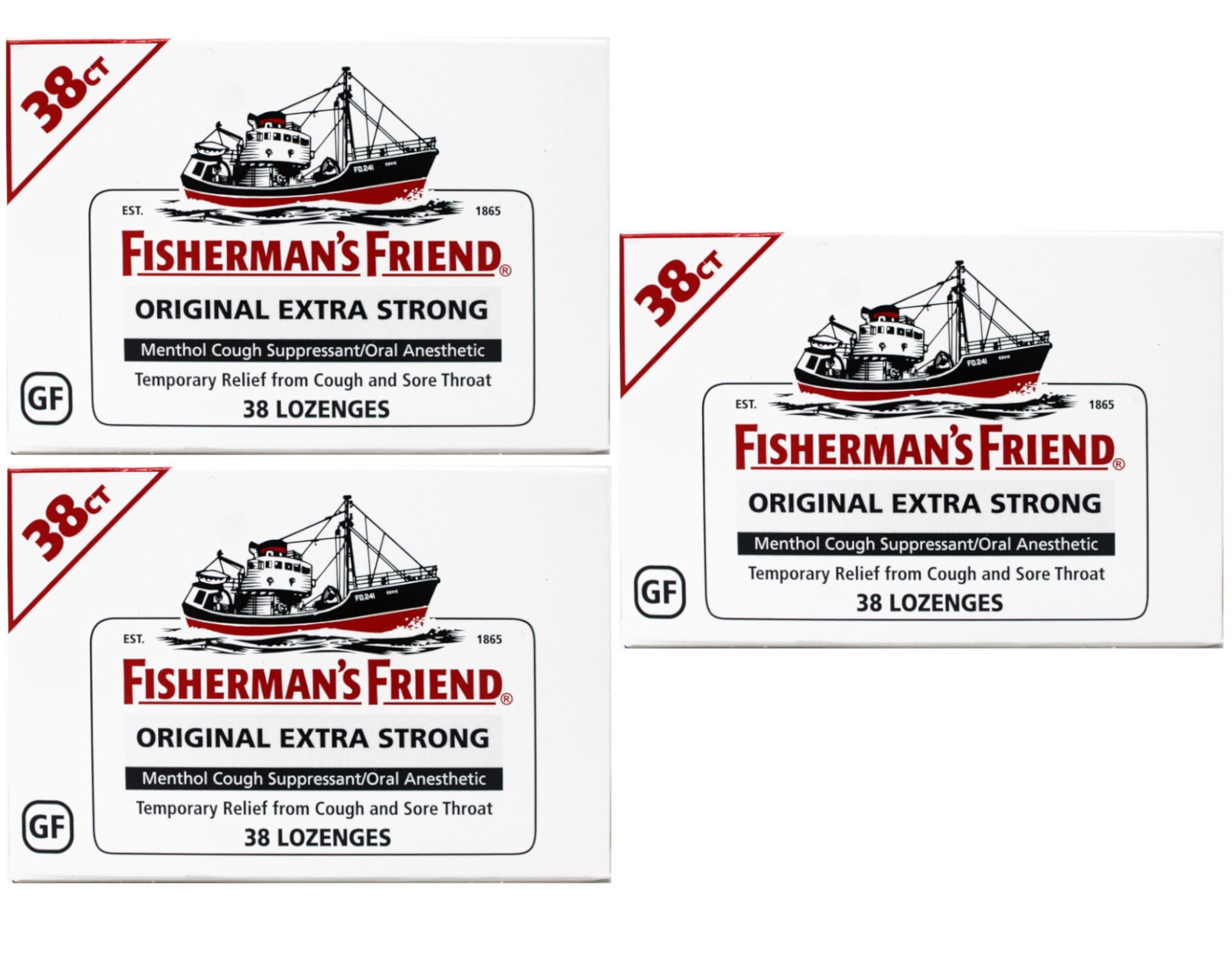 Fisherman's Friend Lozenges Original Extra Strong, 38 Each (Pack of 6)