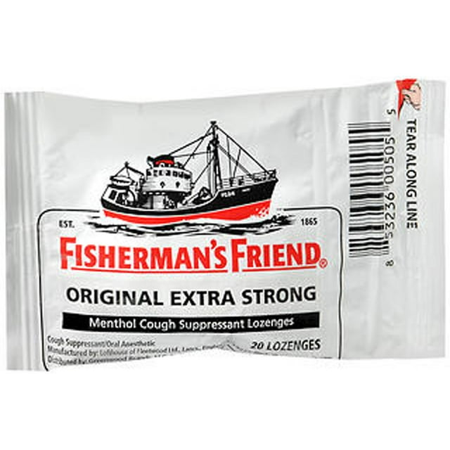 Fisherman's Friend Menthol Cough Suppressant Lozenges Original Extra