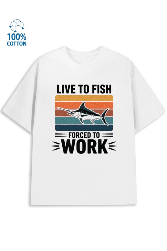 Fisherman's Pride men's retro 180G 100% Cotton white graphic cat Vintage Unisex Shirt Printed tshirts Classic Unisex Shirt Cotton tshirts Retro Unisex Shirt Short Sleeve tshirts