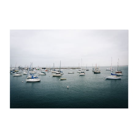 Fisherman's Wharf, Monterey 02 - Monterey California Photography Harbor Boat Coastal Ocean Water Scenic Summer Unframed Wall Art Print 5 x 7 inches