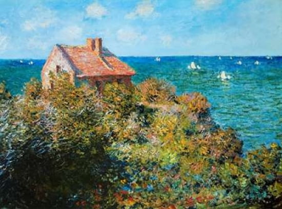 Fishermans Cottage Canvas Art - Claude Monet (18 x 24)