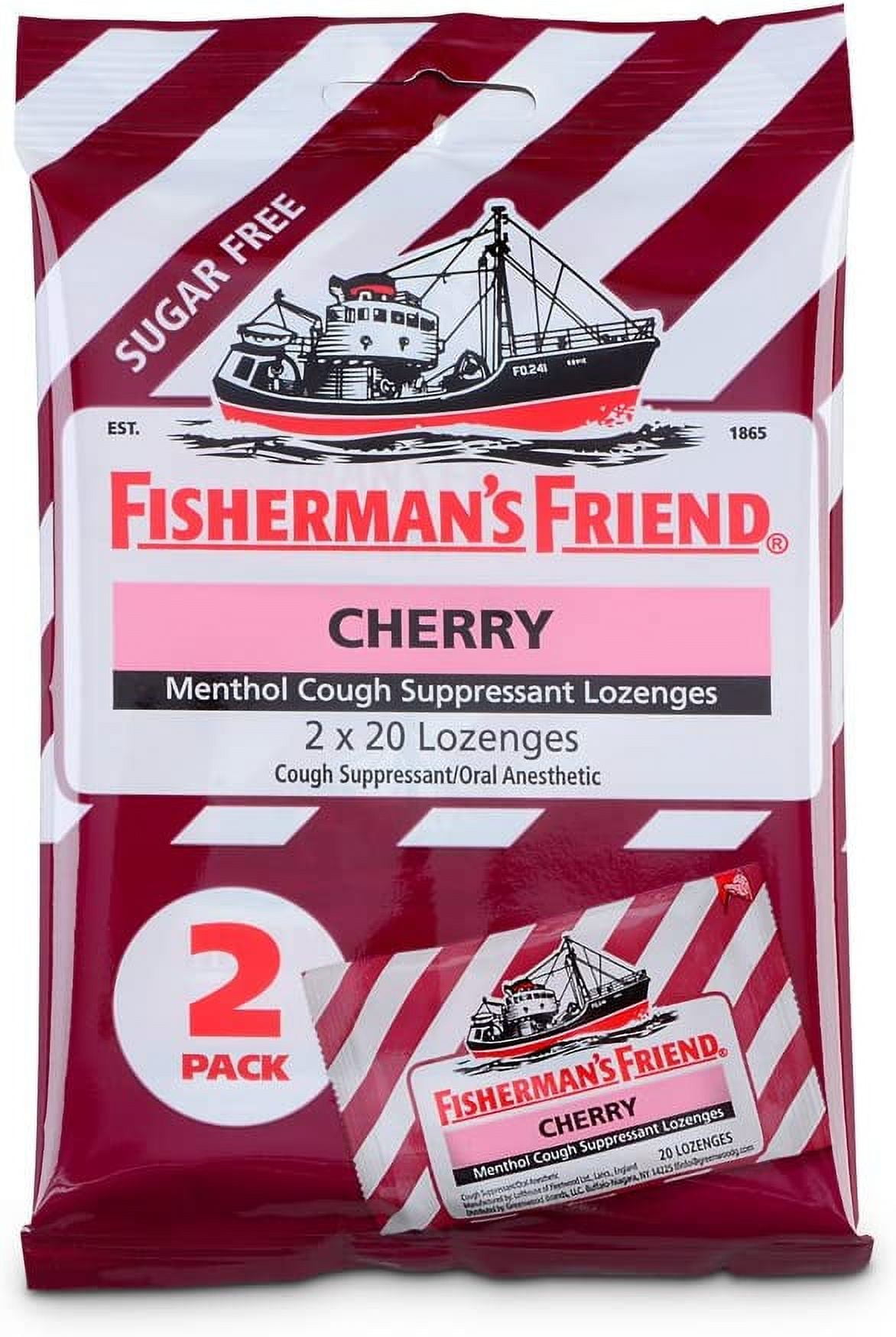 Fishermans Friend Sugar Free Cherry Flavor Lozenges, 40 ea, 12 pack, 3 Pack