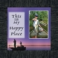 thumbnail image 1 of Fishermans Happy Place, Fishing Gifts, Beach, Boating or Fishing Decor, Personalized Picture Frame, 10X10 9722, 1 of 6