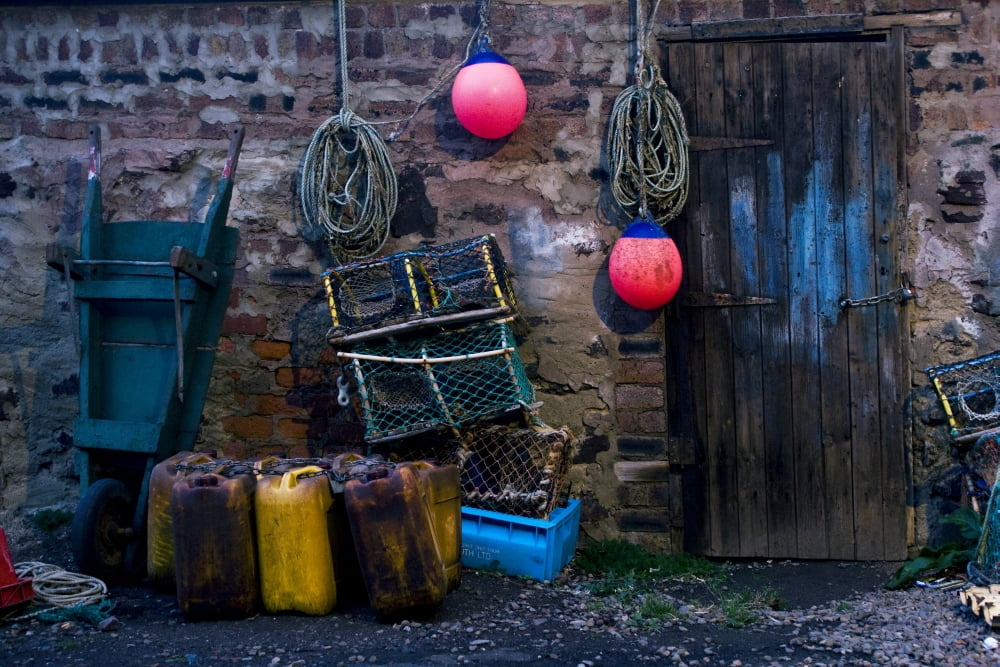 Fishermans Supplies Canvas Art - John Short Design Pics (17 x 11)