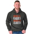 thumbnail image 1 of Fishermen Born to Fish Made to Work Hoodie Sweatshirt Women Men Brisco Brands S, 1 of 6