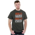 thumbnail image 1 of Fishermen Born to Fish Made to Work Men's Graphic T Shirt Tees Brisco Brands S, 1 of 6