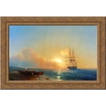 thumbnail image 1 of Fishermen on the coast of the sea 24x19 Gold Ornate Wood Framed Canvas Art by Aivazovsky, Ivan, 1 of 2