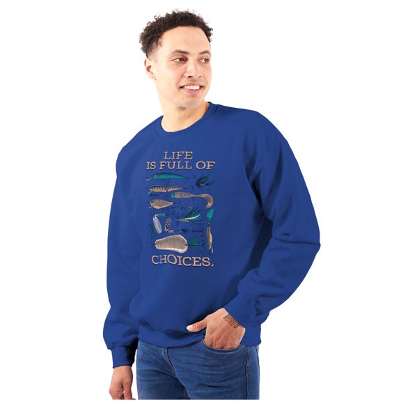 Fishermen's Life Humor Funny Fishing Unisex Plus Fleece Graphic Sweatshirt Brisco Brands 2X