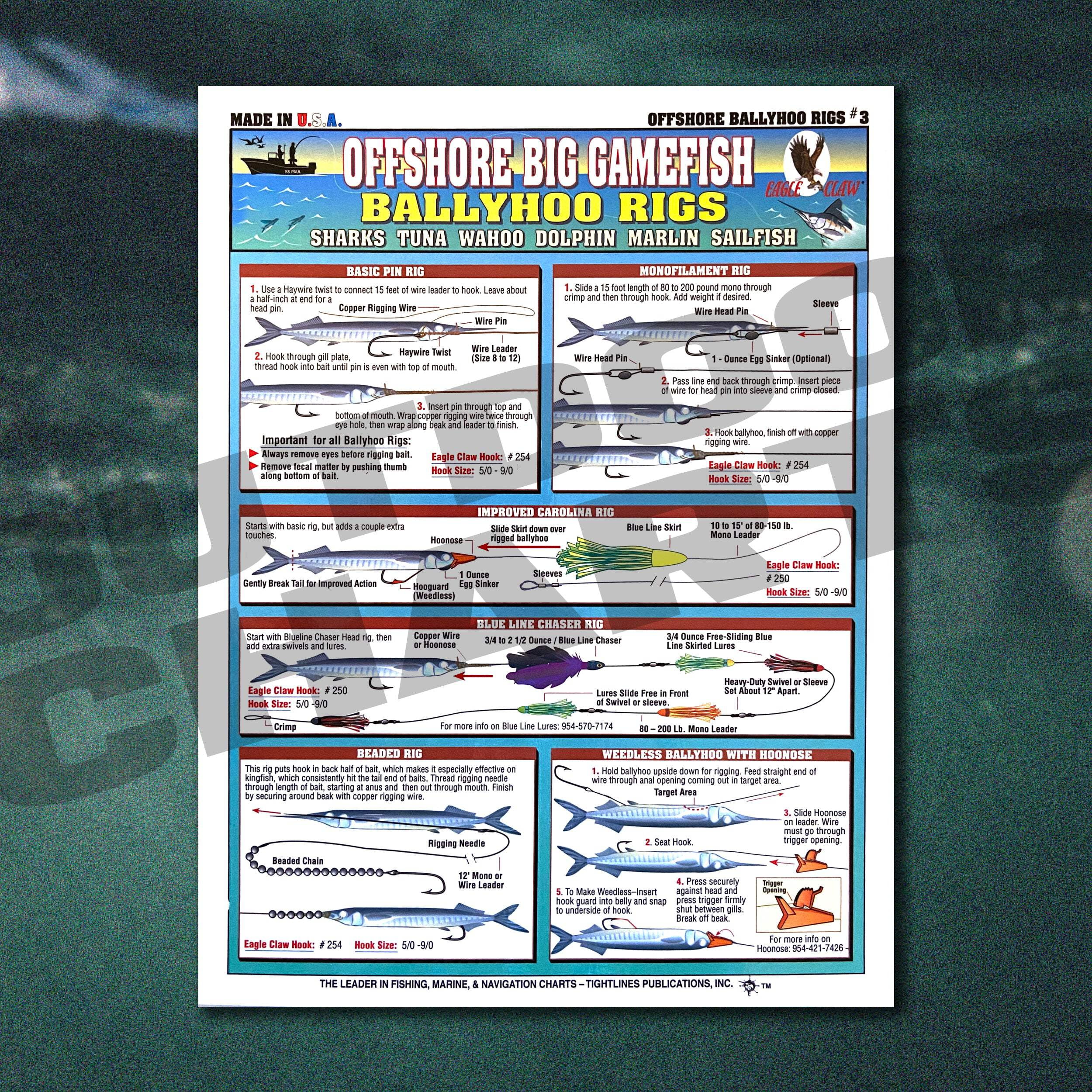 Fishermen's Offshore Big Gamefish Bait Rigging #3 (Ballyhoo Rigs ...