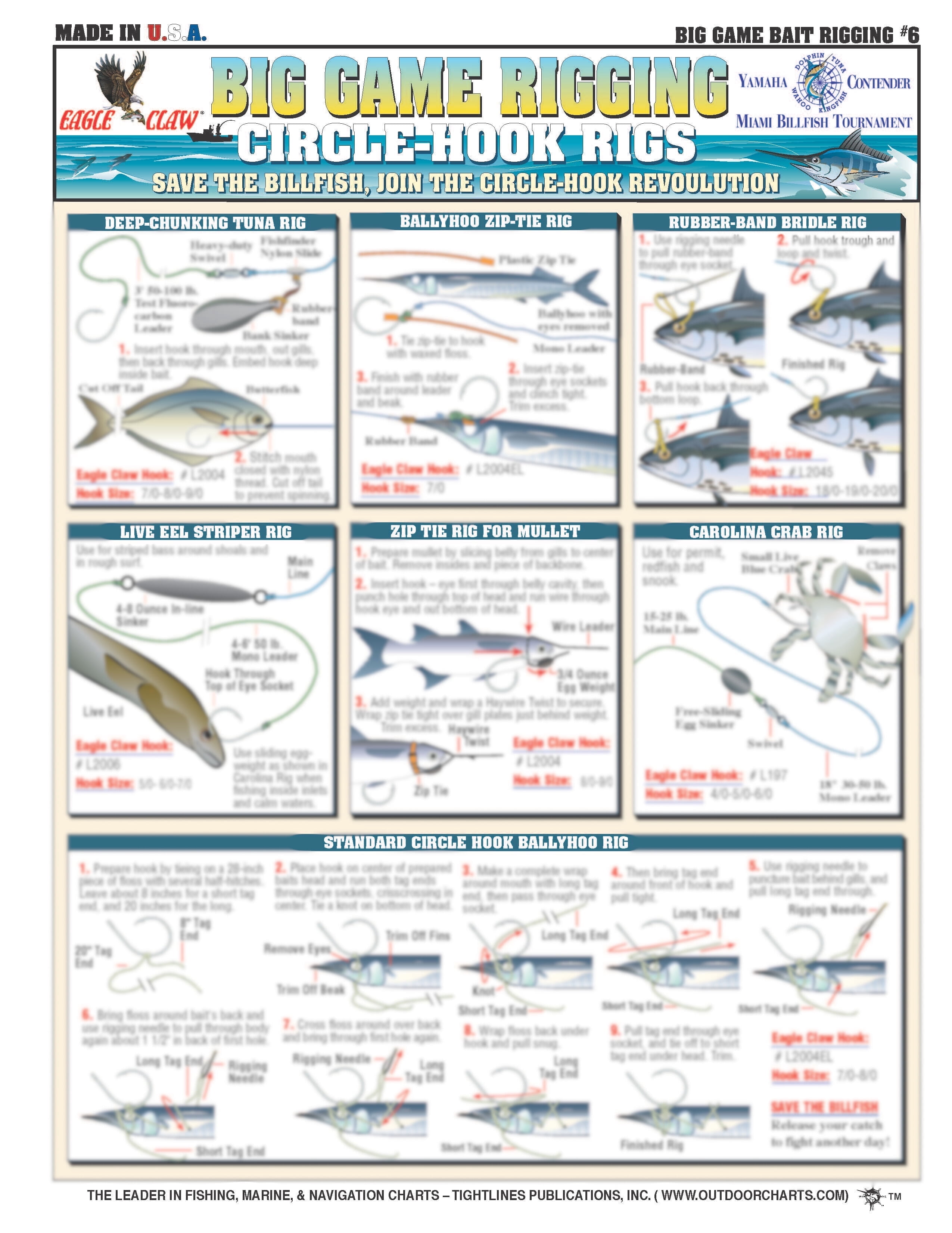 Fishermen's Offshore Big Gamefish Bait Rigging #6 (Circle Hook Rigs ...