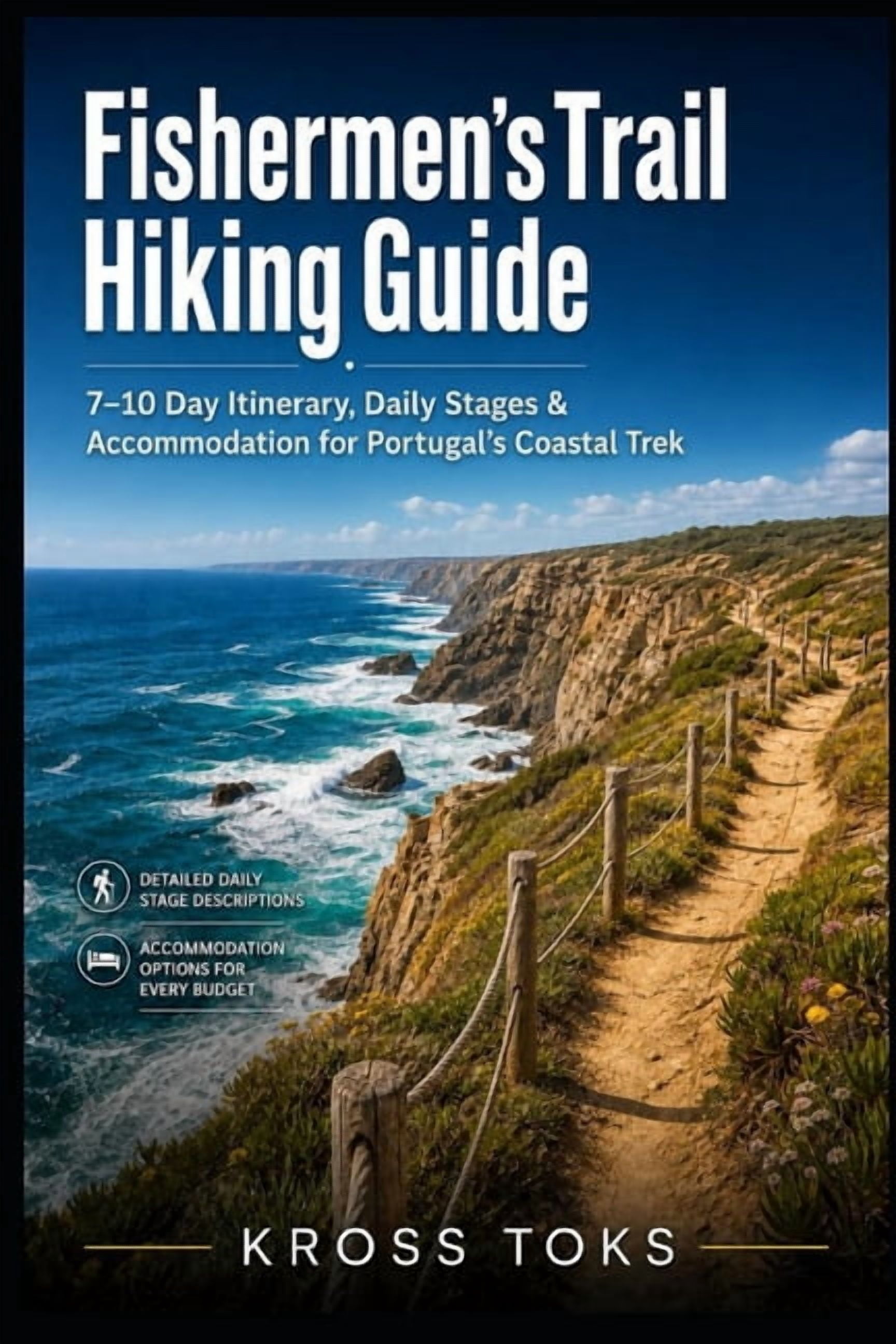 Fishermen's Trail Hiking Guide: 7-10 Day Itinerary, Daily Stages & Accommodation for Portugal's Coastal Trek, (Paperback)