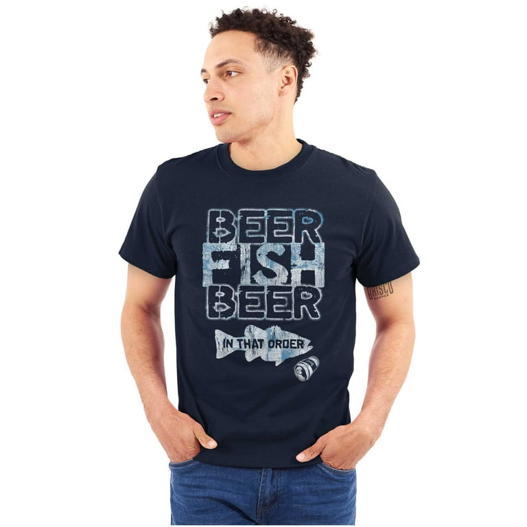 Fishing Shirt Funny Fisherman Cool Fishing Beer T-shirt Funny Fishing Tee  Shirt