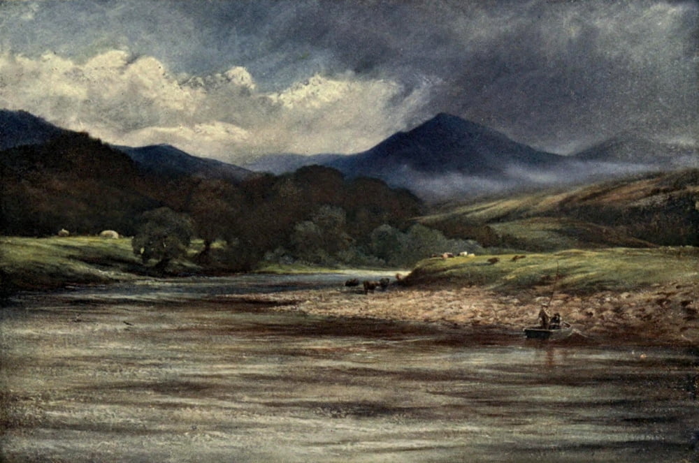 Fishermens Weather 1906 Pool on Tay Dalguise Canvas Art - Charles Whymper (18 x 24)