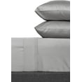thumbnail image 1 of Fishers Finery 100% Egyptian Cotton Sheet Set, 4 Piece 400 Thread Count - Luxurious, Soft and Wrinkle-Free Long-Staple Cotton - Fitted and Flat Sheets, 2 Pillowcases (Gray,Cal K,4Pack), 1 of 6