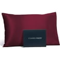 thumbnail image 1 of Fishers Finery 19mm 100% Pure Mulberry Silk Pillowcase (Red, K), 1 of 5
