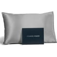 thumbnail image 1 of Fishers Finery 19mm 100% Pure Mulberry Silk Pillowcase (Silver, S), 1 of 6