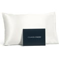 thumbnail image 1 of Fishers Finery 19mm 100% Pure Mulberry Silk Pillowcase (White, S), 1 of 6