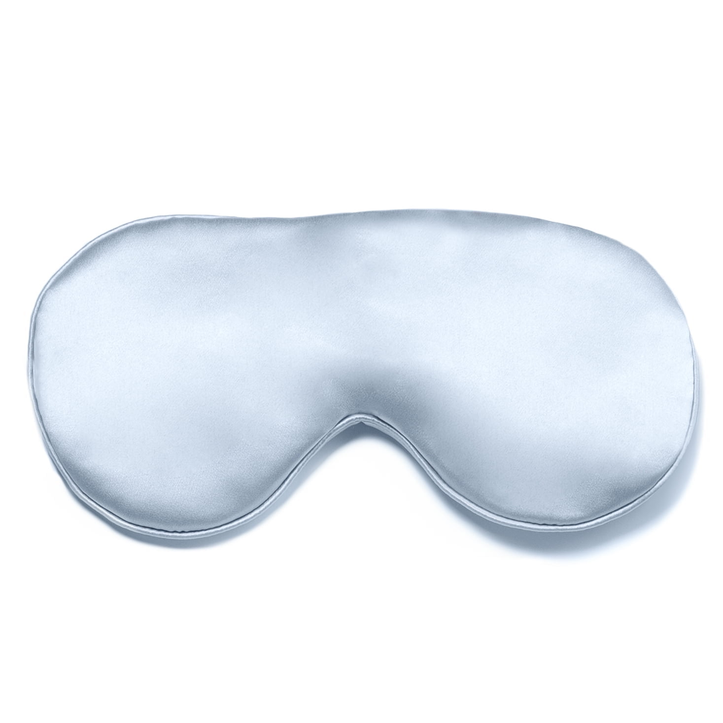 Fishers Finery Tranquility Therapeutic Silk Smooth Adjustable Sleep Eye Mask for Sleep Support Blue