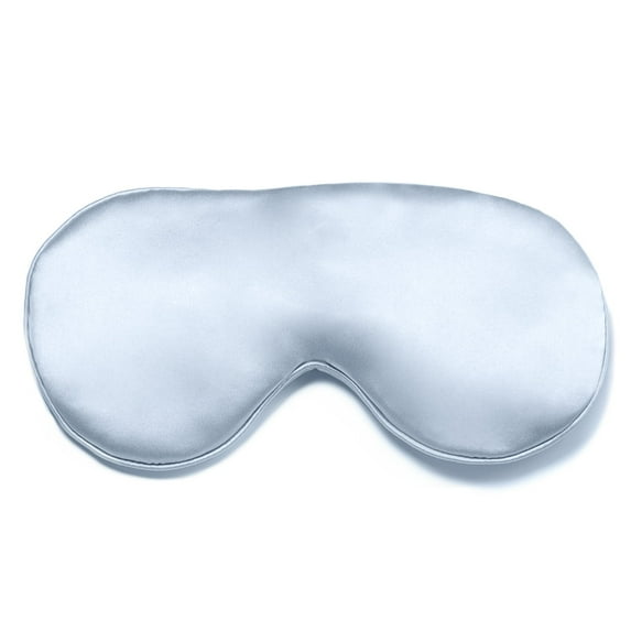 Fishers Finery Tranquility Therapeutic Silk Smooth Adjustable Sleep Eye Mask for Sleep Support Blue
