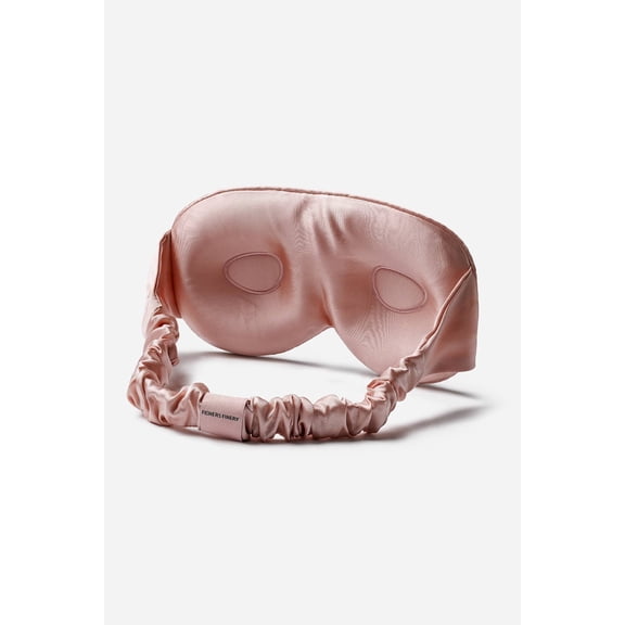 Fishers Finery 25 Momme 100% Organic Mulberry Silk Adjustable 3D Contour Eye Mask - Blocks Light (English Rose)