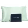 thumbnail image 1 of Fishers Finery 25 Momme 100% Pure Mulberry Silk Pillowcase for Hair & Skin, Grade 6A, Standard, Light Green, 1 of 8