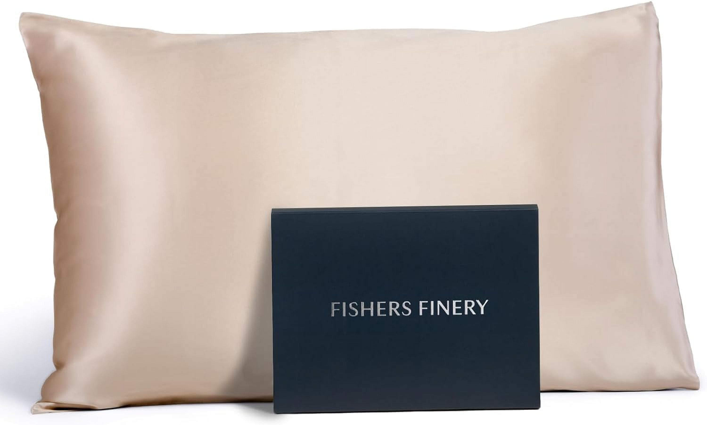 Free Shipping! Slip Pure Silk Pillowcase Bedding, White, Queen 