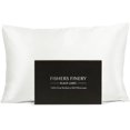 thumbnail image 1 of Fishers Finery 30 Momme 100% Pure Mulberry Silk Pillowcase for Hair & Skin, Grade 6A, King, Natural White, 1 of 7