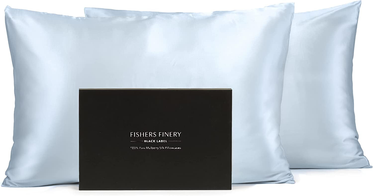 Fishers Finery Confezione Da 2 Federe In Seta Di Gelso 100% Pura, 30 Momme, Queen (50x76 Cm) – Ipoallergeniche, Con Chiusura A Sovrapposizione - 6
