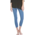 thumbnail image 1 of Fishers Finery Ecofabric Capri Legging; Casual Lounge Legging (Blue, XXL), 1 of 5