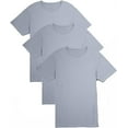 thumbnail image 1 of Fishers Finery Men's Crew Neck Modal Stretch T-Shirt |Extra Length (Sky, L 3pk), 1 of 5