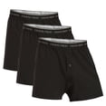 thumbnail image 1 of Fishers Finery Mens Boxers; Modal Cotton Microfiber Blend; 3 Pack (Black, S), 1 of 5