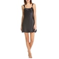thumbnail image 1 of Fishers Finery Women's 100% Pure Mulberry Silk Chemise; Nightgown (Black, XL), 1 of 6