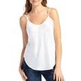 thumbnail image 1 of Fishers Finery Women's 100% Silk Strappy Camisole Silk Tank Top Cami - IMPROVED FIT (White, S), 1 of 6