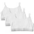 thumbnail image 1 of Fishers Finery Women's Comfy Plus Size Cotton Lightweight T-Shirt Bra - Wireless and Breathable (White, XXL, 3PK), 1 of 5