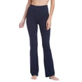 thumbnail image 1 of Fishers Finery Women's Ecofabric High Waisted Bootcut Yoga Pants; Cotton & Modal Blend (Navy, M), 1 of 5