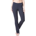 thumbnail image 1 of Fishers Finery Women's Ecofabric Straight Leg Yoga Pant; Cotton & Modal Blend (Navy, L), 1 of 6
