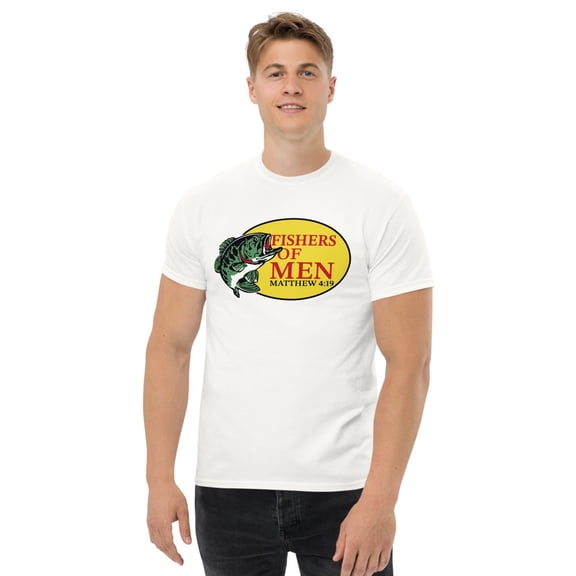 Fishers of Men | Matthew 4:19 Classic Tee (White, S)