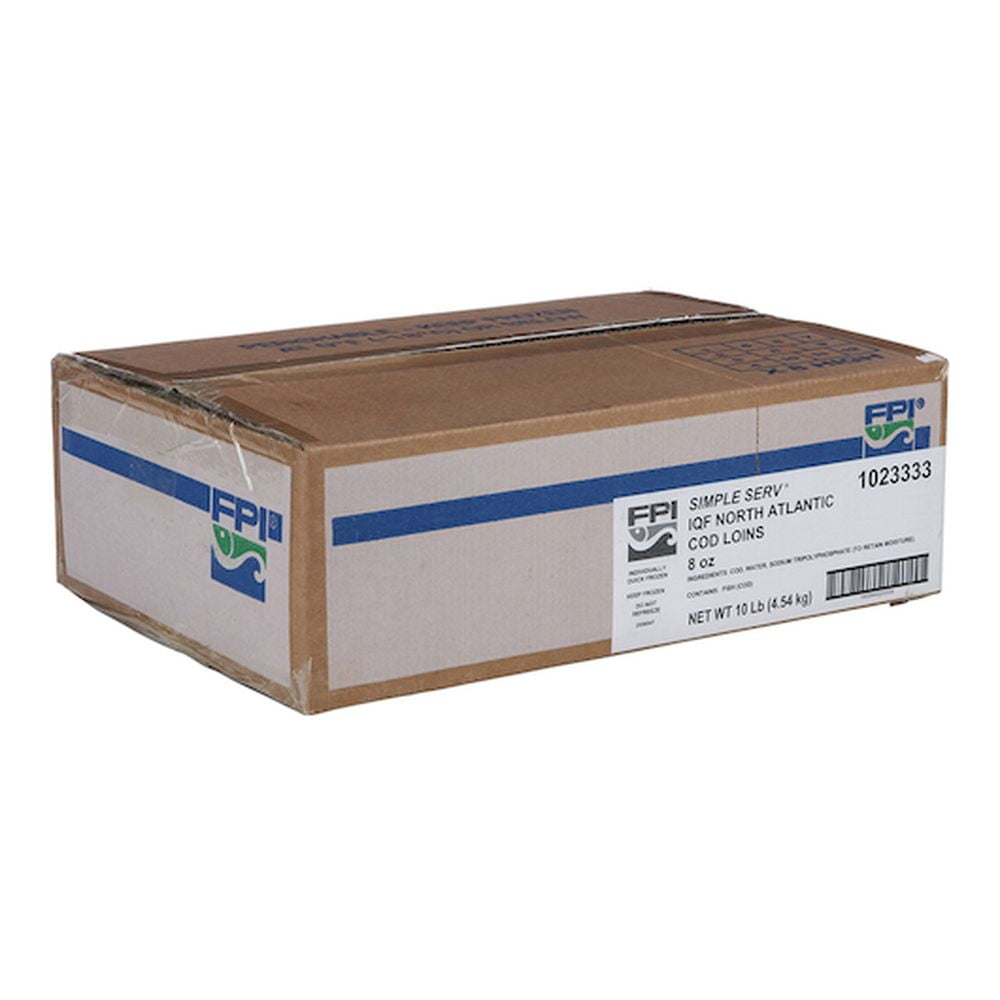Fishery Simple Serve Loin Cod Fillet - 8 Ounce, 10 Pound -- 1 each